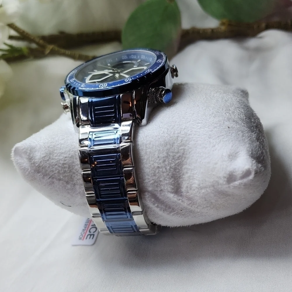 SIKVER n BLUE MEN'S MILITARY WATCH